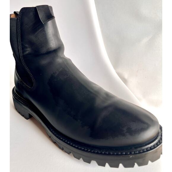 Rhodes Boone Lug Chelsea Boot Mens 10 Black Leather Vibram Sole Unworn Defect main image 7
